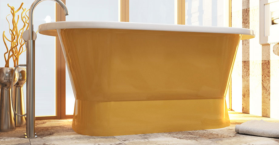 AquaStone Венеция ванна отдельностоящая в цвете из палитры RAL