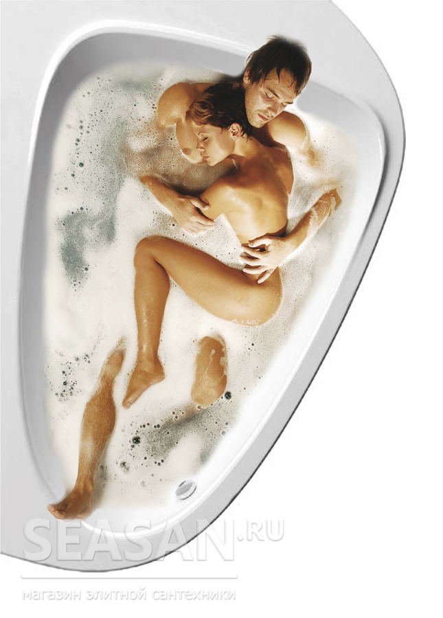 Ravak LoveStory II ванна для влюблённых в форме сердца, ванна для двоих