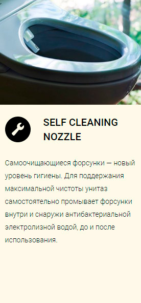 SELF CLEANING NOZZLE TOTO