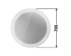 Duravit Happy D.2 Plus – Зеркало с подсветкой 70 см (HP7480S0000)