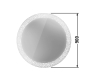 Duravit Happy D.2 Plus – Зеркало с подсветкой 90 см (HP7481S0000)