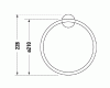 Duravit Starck T – Полотенцедержатель - кольцо подвесной (0099474600)