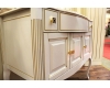 Опадирис Лаура 100 – Комплект мебели для ванной белый с золотой патиной