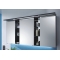 Зеркальный шкаф Puris Linea 130 см – 3 двери + подсветка
