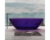 Abber Kristall AT9702Amethyst Ванна прозрачная отдельностоящая, 180х85 см, фиолетовый