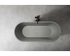 Abber Frankfurt AM9941MLG Ванна из искусственого камня с природной текстурой, светло-серый