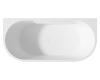 Abber AB9296-1.5 Ванна акриловая пристенная, 150х80 см, белый
