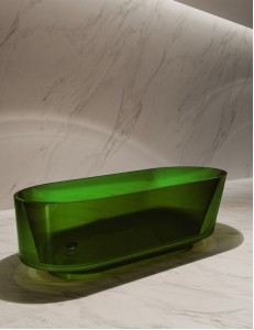 Abber Kristall AT9706Emerald Ванна прозрачная отдельностоящая 170х80 см, зеленый