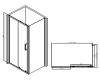 Abber Schwarzer Diamant AG30140B-S80B Душевой уголок с раздвижной дверью