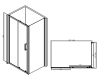 Abber Schwarzer Diamant AG30140B-S90B Душевой уголок с раздвижной дверью