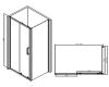Abber Schwarzer Diamant AG30150B-S90B Душевой уголок с раздвижной дверью