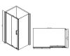 Abber Schwarzer Diamant AG30170B-S100B Душевой уголок с раздвижной дверью