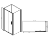 Abber Schwarzer Diamant AG30170B-S80B Душевой уголок с раздвижной дверью