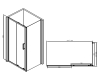 Abber Schwarzer Diamant AG30170B-S90B Душевой уголок с раздвижной дверью