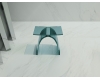 Abber Kristall AT1739Aquamarin – Стульчик для ванной бирюзовый