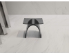 Abber Kristall AT1739Onyx – Стульчик для ванной черный