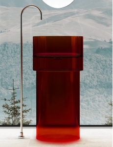 Abber Kristall AT2701Rubin-H Раковина напольная 45 см, красный