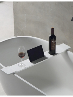 Abber Stein AS1601 – Полка для ванны 86 см белый