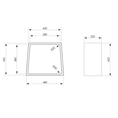 Abber Stein AS1638MB – Стульчик для ванной черный матовый