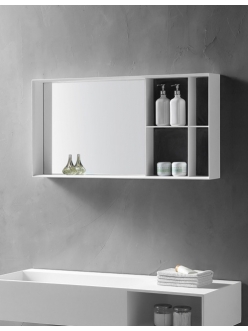 Abber Stein AS6639 – Зеркальный шкаф 100 см белый