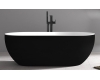 Abber AB9241MB Ванна акриловая отдельностоящая, 172х79 см, черный матовый