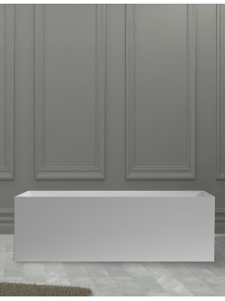 Abber Stein AS9640-1.5 Ванна из искусственного камня отдельностоящая, 150х70 см, белый