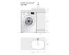 Alavann Soft 100 – Тумба под стиральную машину с накладной раковиной Joy 460