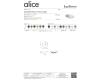 Alice Equilibrium 35100101 накладная круглая раковина Ø42х15h см, белый глянец