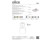 Alice Hide 31230101S подвесная прямоугольная раковина 60х45 см, белый глянец