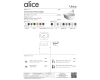 Alice Unica 32120119 накладная овальная раковина 55x36 см, серый матовый