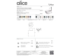 Alice Unica 32180101 накладная круглая раковина Ø40х20h см, белый глянец