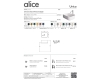 Alice Unica 32190108 накладная прямоугольная раковина 50х37 см, черный матовый