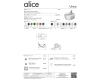 Alice Unica 32230101 биде подвесное с отверстием под смеситель, белый глянец