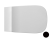Alice Wunder 45000108 унитаз подвесной безободковый, сиденье микролифт, черный матовый