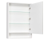 Комплект Aquaton Капри 60 – Зеркальный шкаф, Белый глянцевый