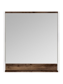 Aquaton Капри 80 – Зеркало с подсветкой, Таксония темная
