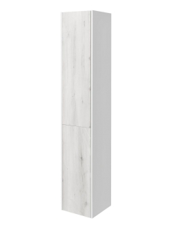 Комплект Aquaton Сакура 33 – Шкаф-колонна, Ольха навара / Белый Глянцевый