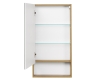 Комплект Aquaton Сканди 45 – Зеркальный шкаф, Белый глянцевый / Дуб Рустикальный