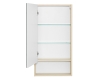 Комплект Aquaton Сканди 45 – Зеркальный шкаф, Белый глянцевый / Дуб Верона