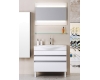 Aqwella Бергамо 80 белый – Напольный комплект мебели для ванной Ber.01.08/n/W