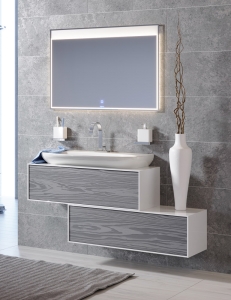 Aqwella Genesis 100 Миллениум серый – модульная мебель для ванной