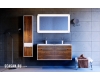 Аквелла Малага 120 Крафт тёмный – комплект мебели для ванных комнат
