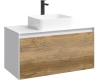 Aqwella Mobi 100 (Моби 100) Подвесная мебель для ванной под накладную раковину