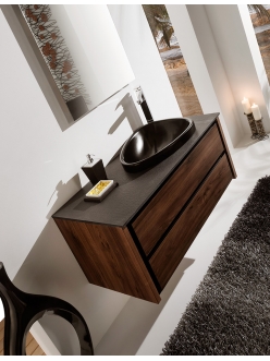 Armadi Art Bocciolo BCE126 – Подвесная мебель для ванной с асимметричной раковиной