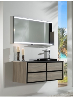 Armadi Art Bocciolo BCEC126 – Подвесная мебель для ванной с прямоугольной раковиной