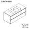 Cube CB111 Тумба с раковиной +135 665 ₽