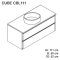 Cube CBL111 Тумба с раковиной +147 002 ₽