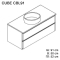 Cube CBL91 Тумба с раковиной +132 345 ₽