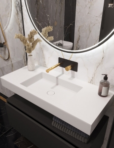 Armadi Art FLAT ST 100 подвесная мебель для ванной с раковиной моноблок