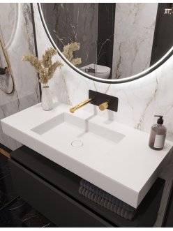 Armadi Art FLAT ST 100 – модульная подвесная мебель для ванной в стиле минимализм